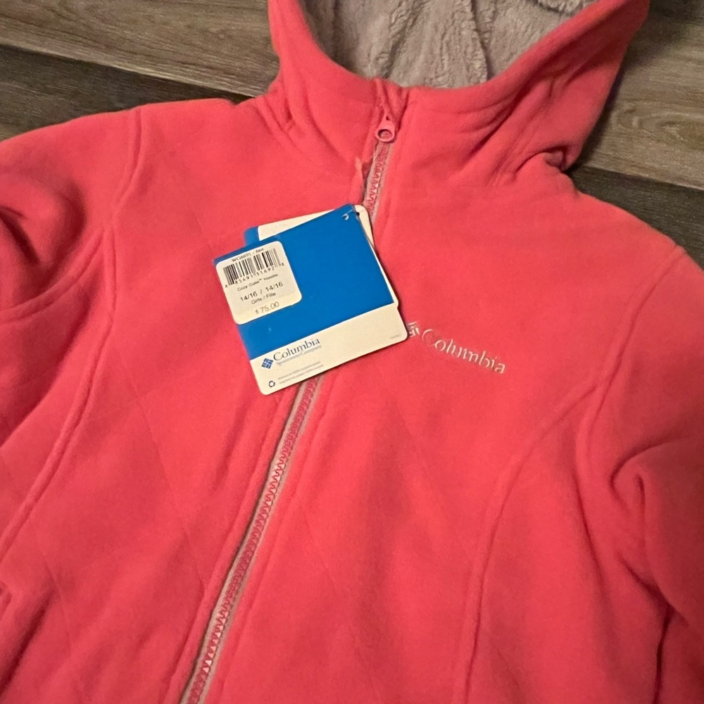 Columbia Kids' Pink Fleece Hoodie